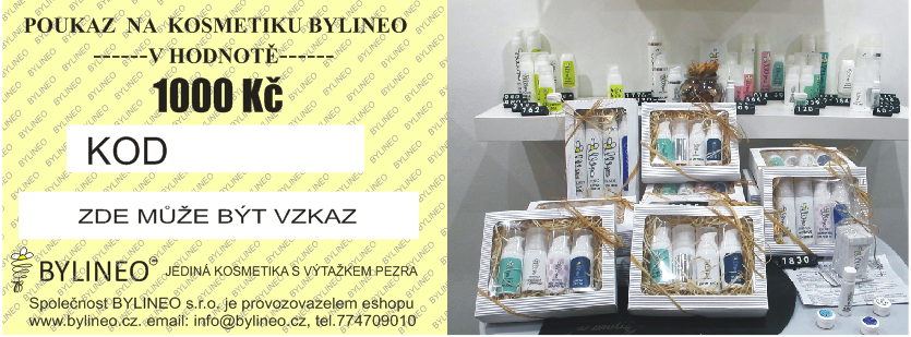 Dárkový poukaz BYLINEO 500 Kč