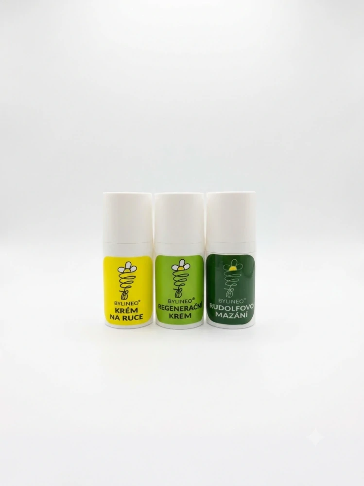 KRÉM NA RUCE+REGENERAČNÍ+RUDOLFOVO MAZÁNÍ 3x30 ml