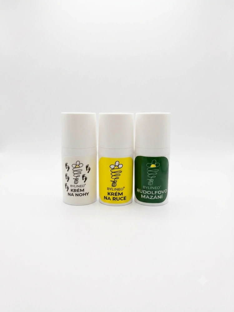 KRÉM NA NOHY+KRÉM NA RUCE+RUDOLFOVO MAZÁNÍ 3x30ml