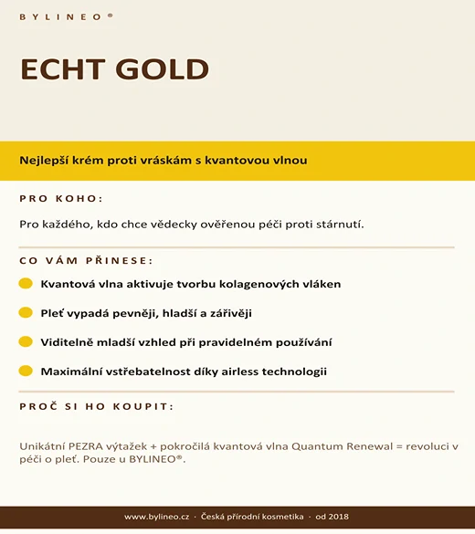 ECHT GOLD - nejlepší krém proti vráskám