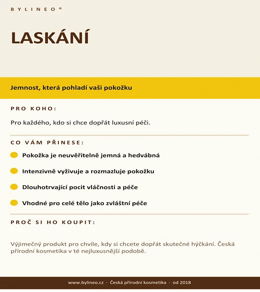 LASKÁNÍ – jemnost, která pohladí vaši pokožku.