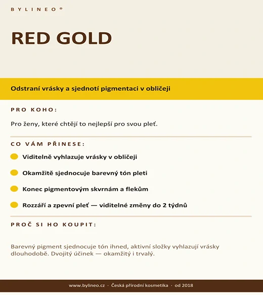 RED GOLD - na rychlé oživení pleti