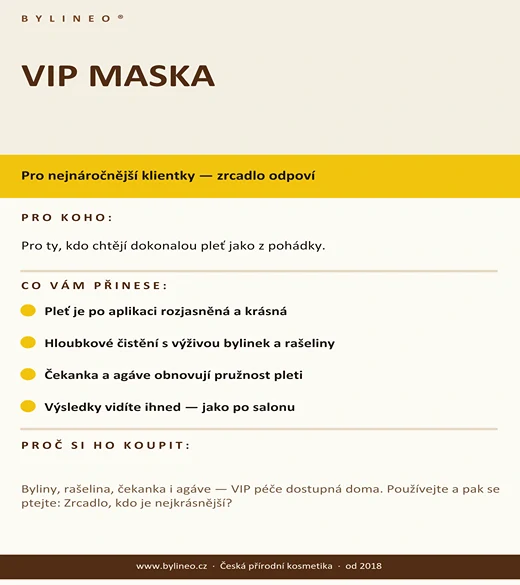 MASKA - vypne a vyživí vaší pleť 