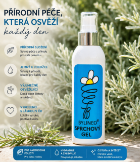 SPRCHOVÝ GEL - přírodní produkt co nedráždí pokožku.